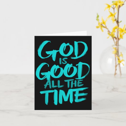 Gott ist immer gut karte (Gelbe Blume)