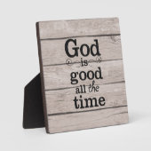 Gott ist immer gut mit Easel Fotoplatte (Vorderseite)