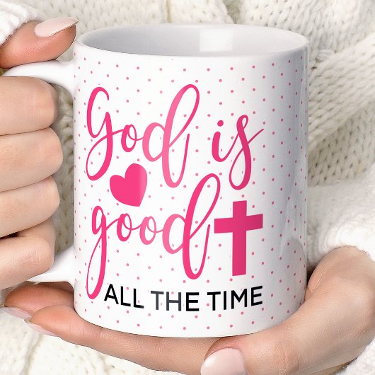 Gott ist immer gut Polka Dot Christlich Kaffeetasse