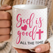Gott ist immer gut Polka Dot Christlich Kaffeetasse