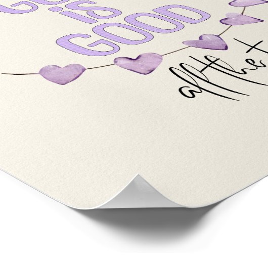 Gott ist immer gut poster (Ecke)