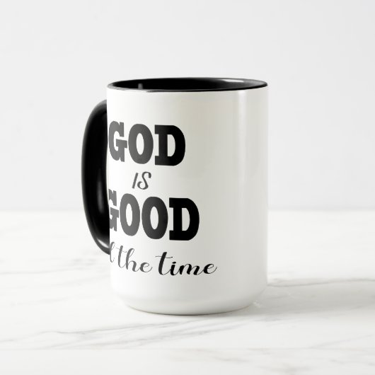 Gott ist immer gut tasse (Vorderseite Links)
