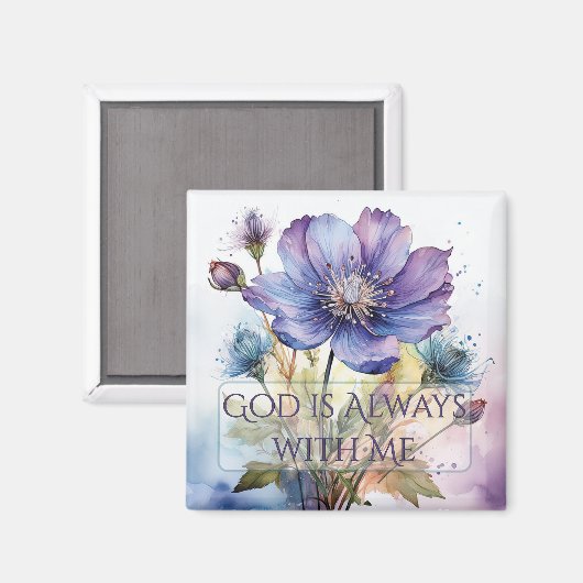 Gott ist immer mit Me Magnet (Vorderseite/Rückseite)