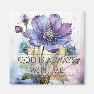 Gott ist immer mit Me Magnet