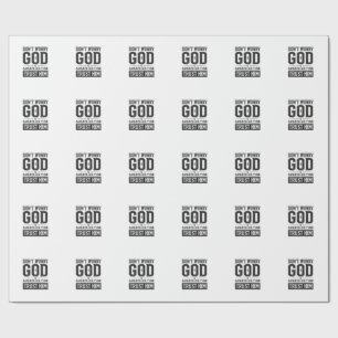 Gott ist immer pünktlich Christliches Typografie-D Geschenkpapier