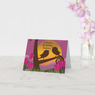 Gott ist in der heilenden Biz geklappt Get Well Ca Karte