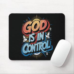 Gott ist in der Kontrolle Christlich Mousepad