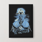 Gott ist in der Maschine - Techno-Dystopisches Des Button (Vorderseite)