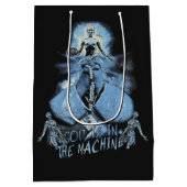 Gott ist in der Maschine - Techno-Dystopisches Des Mittlere Geschenktüte (Rückseite)