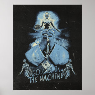 Gott ist in der Maschine - Techno-Dystopisches Des Poster