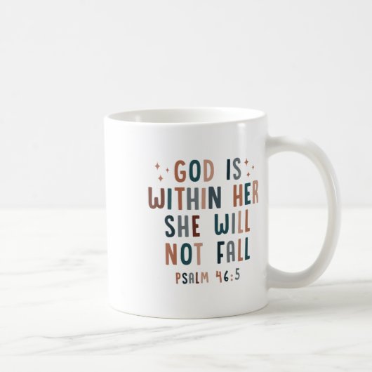 Gott ist in ihr, dass sie nicht fallen wird kaffeetasse (Rechts)