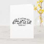 Gott ist in ihr, dass sie nicht fallen wird karte (Gelbe Blume)