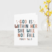Gott ist in ihr, dass sie nicht fallen wird karte (Gelbe Blume)