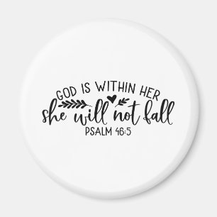 Gott ist in ihr, dass sie nicht fallen wird magnet
