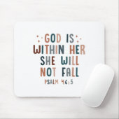 Gott ist in ihr, dass sie nicht fallen wird mousepad (Mit Mouse)