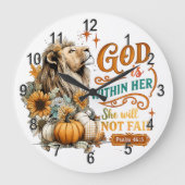 Gott ist in ihr... große wanduhr (Vorderseite)