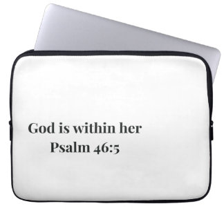 Gott Ist In Ihr Laptop Hülle Christlicher Bibelver Laptopschutzhülle