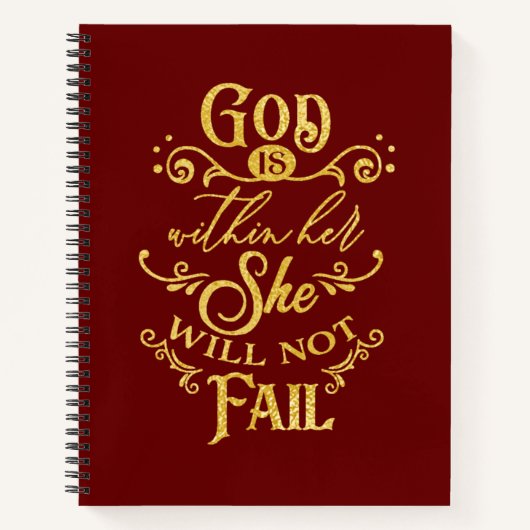 Gott ist in ihr notizblock (Vorderseite)