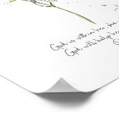 Gott ist in ihr, Psalm 46:5 Christliches Poster (Ecke)