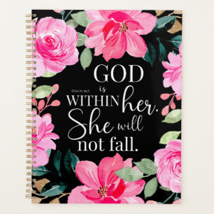 Gott ist in ihr - Psalm 46:5 Rosa Bläserin Planer