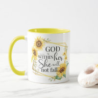 Gott ist in ihr - Psalm 46:5 Sonnenblume Christlic