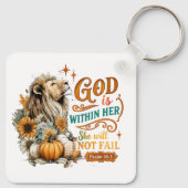 Gott ist in ihr... schlüsselanhänger (Rückseite)