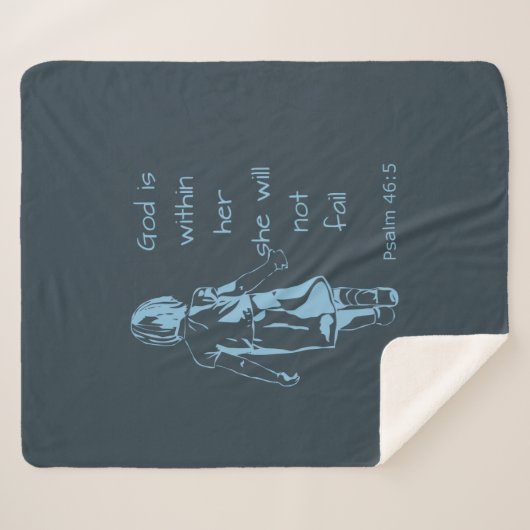 Gott ist in ihr, sie wird kein Bibelangebot versag Sherpadecke (Vorderseite (Horizontal))