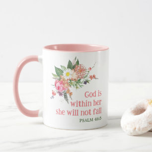 Gott ist in ihr, sie wird nicht fallen - Bibelvers Tasse
