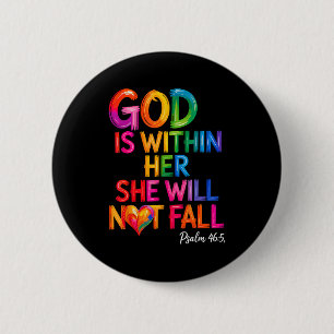 Gott ist in ihr, sie wird nicht fallen Psalm 46-5 Button