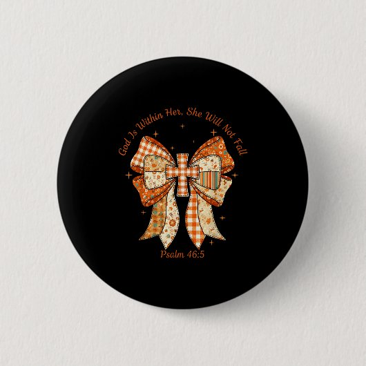 Gott ist in ihr sie wird nicht fallen Psalm 46_5 C Button (Vorderseite)
