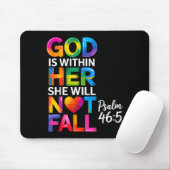 Gott ist in ihr, sie wird nicht fallen Psalm 46-5 Mousepad (Mit Mouse)