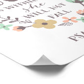 Gott ist in ihr, sie wird nicht fallen. Psalm 46:5 Poster (Ecke)