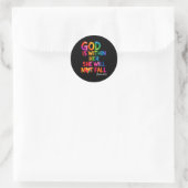 Gott ist in ihr, sie wird nicht fallen Psalm 46-5 Runder Aufkleber (Tasche)