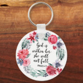 Gott ist in ihr, sie wird nicht fallen schlüsselanhänger (Vorderseite)