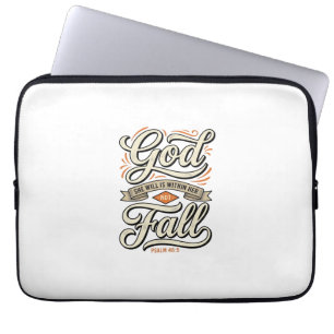Gott ist in ihr, sie wird nicht fallen Vintage-Shi Laptopschutzhülle