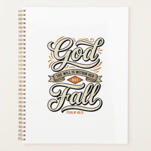 Gott ist in ihr, sie wird nicht fallen Vintage-Shi Planer