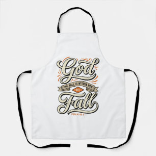 Gott ist in ihr, sie wird nicht fallen Vintage-Shi Schürze