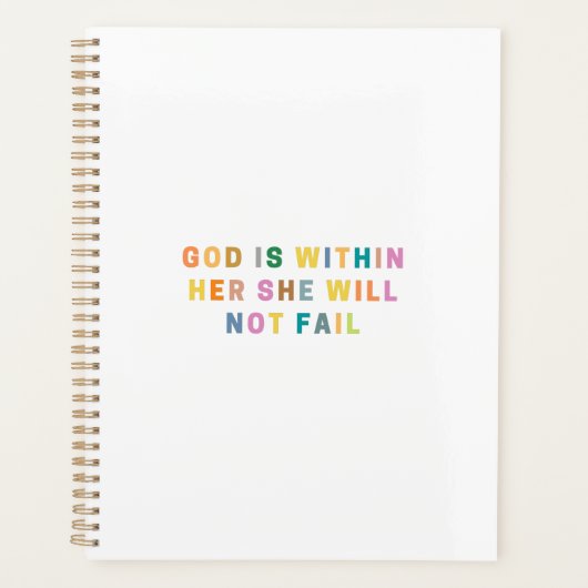 GOTT IST IN IHR, SIE WIRD NICHT VERSAGT PLANER (Vorderseite)