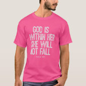 Gott ist in ihr wird nicht Versagt (Psalm 465) Ch T-Shirt (Vorderseite)