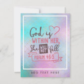 Gott ist in ihr wird sie keine GLAUBWÜRDIGEN Mädch (Vorderseite)