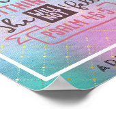 Gott ist in ihr wird sie keine GLAUBWÜRDIGEN Mädch Poster (Ecke)