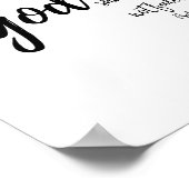 Gott ist in ihr wird sie nicht fallen, Psalm 46:5 Poster (Ecke)