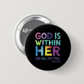 Gott ist in ihr wird sie nicht Versagt Psalm 465 R Button (Vorne & Hinten)