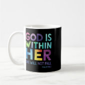 Gott ist in ihr wird sie nicht Versagt Psalm 465 R Kaffeetasse (Links)