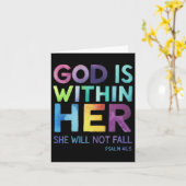 Gott ist in ihr wird sie nicht Versagt Psalm 465 R Karte (Gelbe Blume)