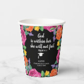 Gott ist in ihrem Christlichen Abschluss Pappbecher (Vorderseite)