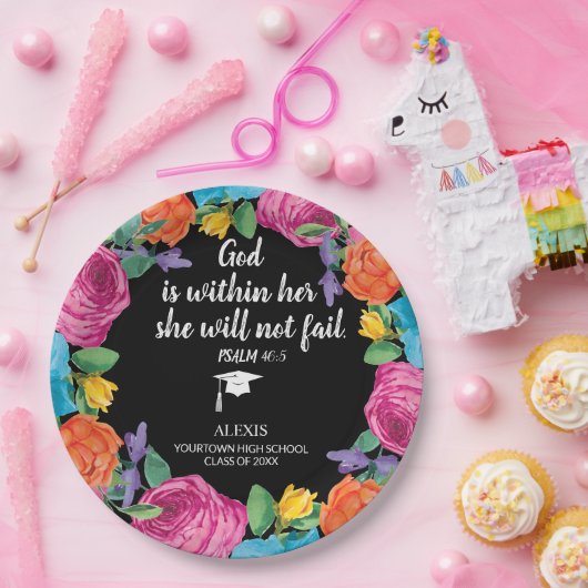 Gott ist in ihrem Christlichen Abschluss Pappteller (Party)