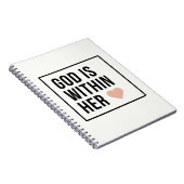 Gott ist in ihrem Herzen Christlicher Glaube Notizblock (Rechte Seite)