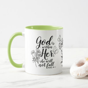 Gott ist in ihrem Psalm 46:5 Bibel Verse Geschenk. Tasse
