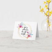 Gott ist in ihrem Psalm 46:5 Karte (Gelbe Blume)